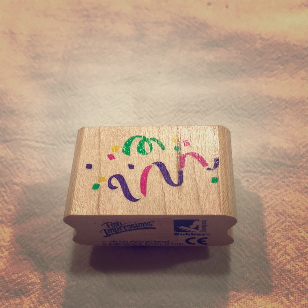Rubber Stamp “confetti”